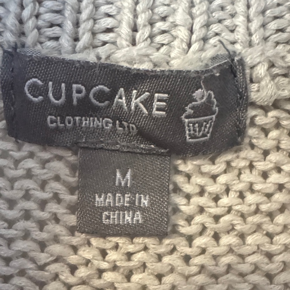 Cupcake Cozy Beige Women's Turtleneck Sweater - Picture 2 of 6